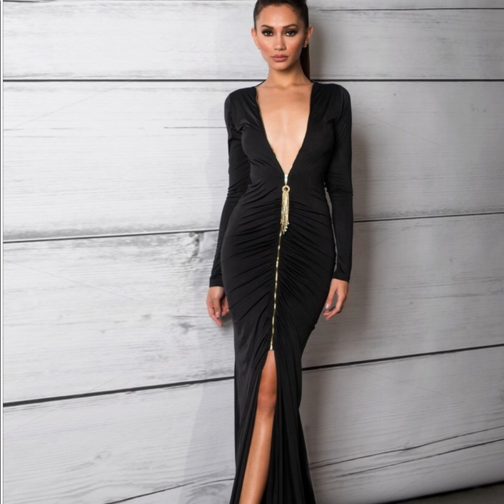 Black long dress